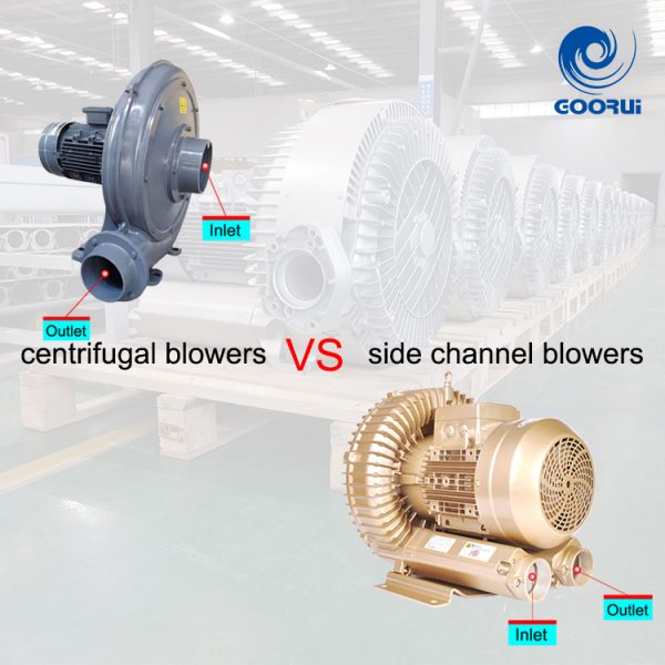 WHAT IS THE DIFFERENCE BETWEEN A CENTRIFUGAL BLOWER AND A REGENERATIVE BLOWER?